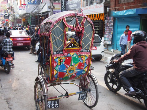 Rickshaw, Thamel, Nepal