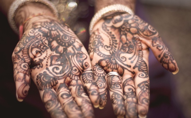 Henna hands, India