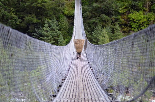 Suspension bridge, Nepal