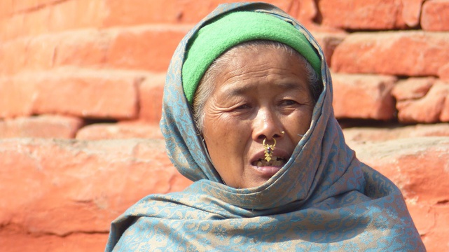Old woman, Nepal